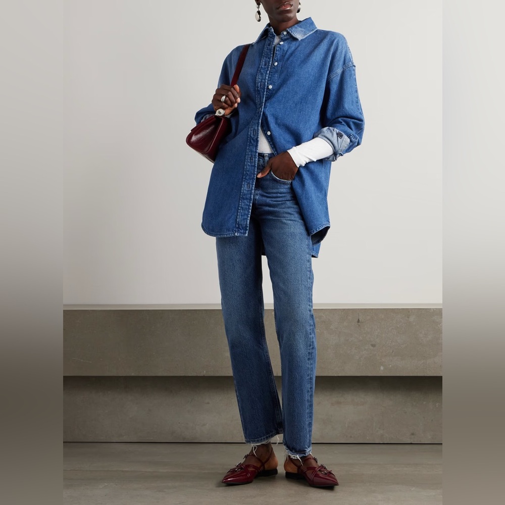 AGOLDE PINCH WAIST KICK FLARE RAW HEM